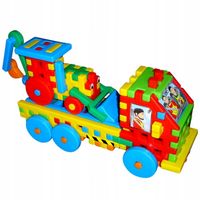 Ciężarówka z koparką - Klocki wafle konstrukcyjne