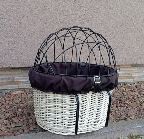 Koszyk wiklinowy na Rower z wkładem i poduszką Transporter dla PSA do 10kg na Arena.pl