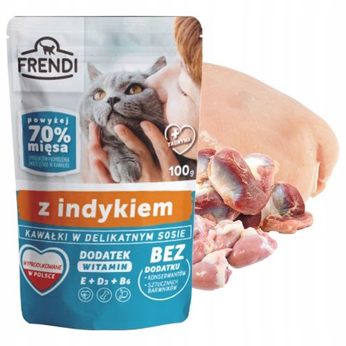 FRENDI Saszetka karma mokra dla kota mix smaków 40 x 100g na Arena.pl