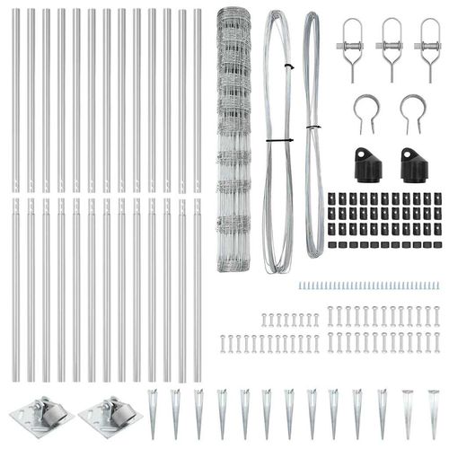 Ogrodzenie pastwiskowe Srebrny 25 x 1,2 m Stal galwanizowana na Arena.pl