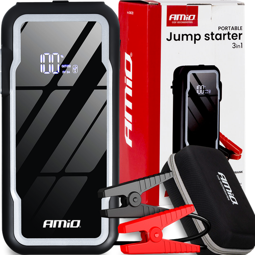 URZĄDZENIE ROZRUCHOWE 3w1 BOOSTER POWERBANK LATARKA LED 12V 12AH 1600A na Arena.pl