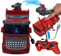 STRAŻ POŻARNA zdalnie sterowana LEJE WODĄ autko samochód wóz strażacki auto