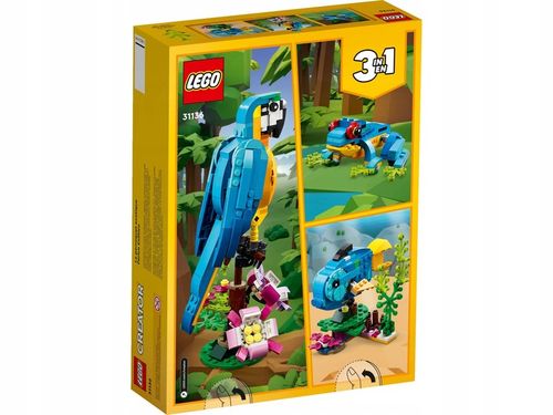 LEGO Creator 3 w 1 31136 Egzotyczna papuga 3w1 Prezent na Arena.pl