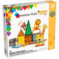 MAGNA-TILES Klocki Magnetyczne Konstrukcyjne Safari Animals Zwierzęta 25 el