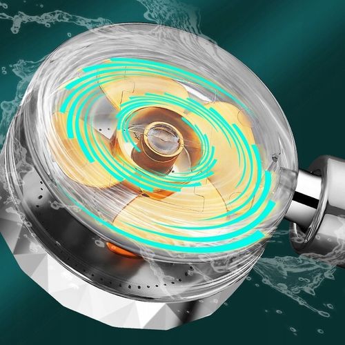 OSZCZĘDNA TURBO SŁUCHAWKA PRYSZNICOWA Z TURBINĄ WENTYLATOREM +WĄŻ+4xFILTR na Arena.pl