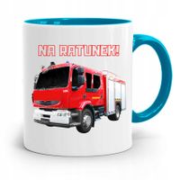 Kubek Błękitny Dla Strażaka Na Ratunek Z Nadrukiem Ze Zdjęciem