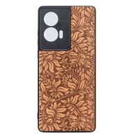 Drewniane Etui Bewood do Motorola Edge 50 Fusion LIŚCIE JABŁOŃ
