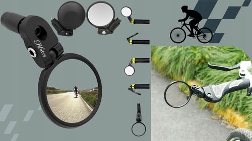 Lusterko rowerowe roweru wsteczne lewe prawe 360 lekkie dobra widoczność na Arena.pl