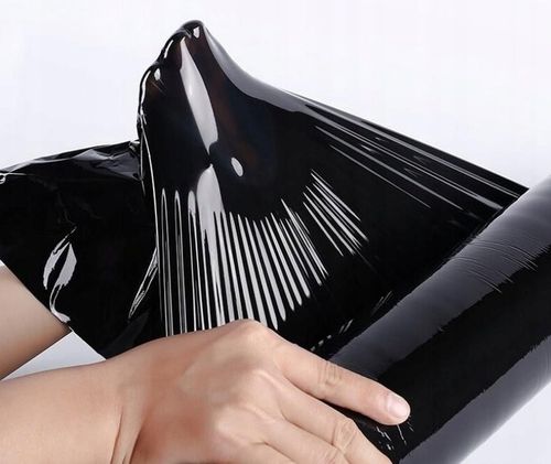 FOLIA STRETCH 3KG XXL STRECZ CZARNA CZARNY DOBRZE KRYJĄCA BARDZO MOCNA na Arena.pl