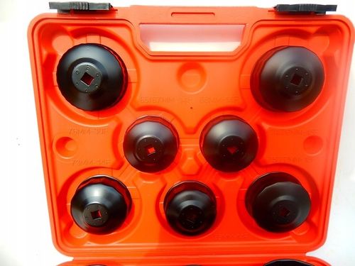 ZESTAW KLUCZY NASADEK W WALIZCE DO ODKRĘCANIA FILTRÓW OLEJU 15 ELEMENTÓW na Arena.pl