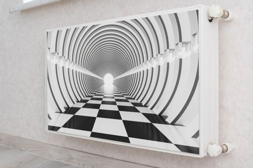 MASKOWNICA Magnetyczna Czarno-Biały Tunel Efekt 3D 100cm x 60cm na Arena.pl
