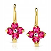 ZŁOTE KOLCZYKI ANGIELSKIE ZAPIĘCIE KOMUNIA 333