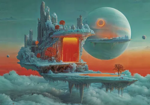 Puzzle Educa 500 elementów Educa Puzzle 500 el. Planeta ognia i lodu na Arena.pl