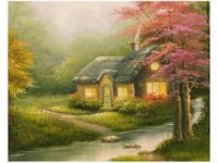 40X50CM WIECZOREM STRUMYKIEM OBRAZ