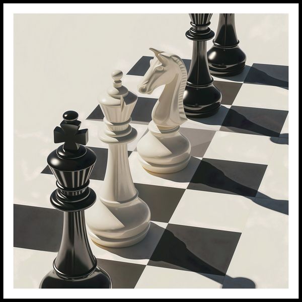 Plakat 80x80cm Szach i Mat zdjęcie 3