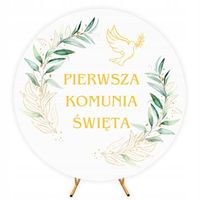 POKROWIEC MATERIAŁ ŚCIANKA DO ZDJĘĆ 2m NA KOŁO STELAŻ KOMUNIA Komunijny