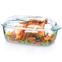 Naczynie Żaroodporne Szklane Pieczenia do Zapiekania Forma Brytfanka 4,5L