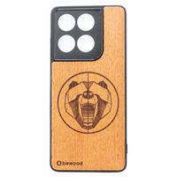 Drewniane Etui Bewood do Motorola Edge 60 / 60 Fusion 5G NIEDŹWIEDŹ MERBAU