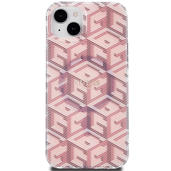 Etui Guess do iPhone 15, iPhone 14, iPhone 13, Różowy, MagSafe zdjęcie 3