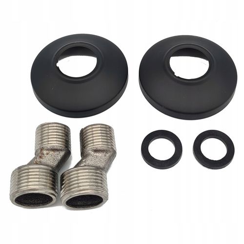 ZESTAW PRYSZNICOWY CZARNY Z BATERIĄ NATRYSKOWĄ DESZCZOWNICA KOMPLET MAT HIT na Arena.pl