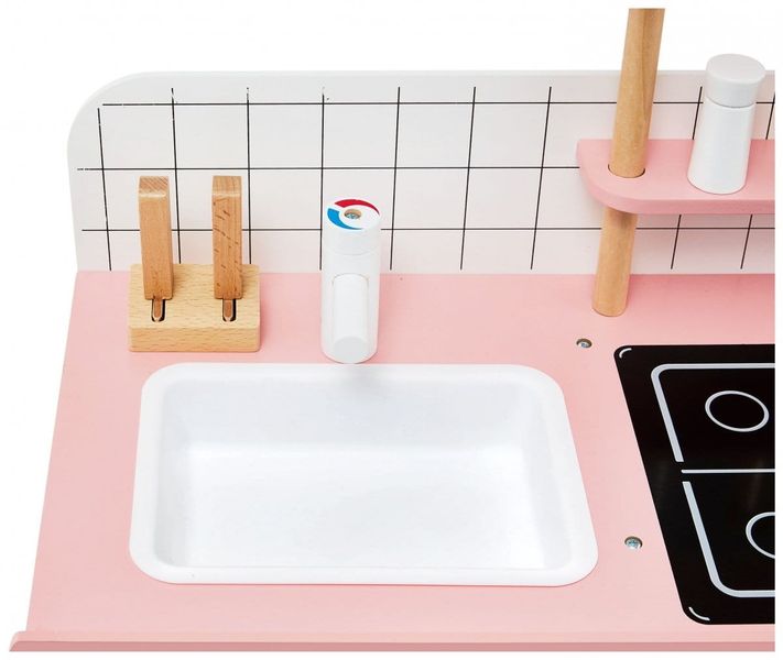 Kuchnia drewniana dla dzieci Retro + przybory kuchenna zdjęcie 8