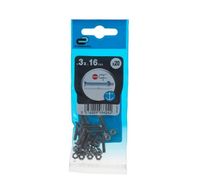 Śruba 3x16mm metryczny skok gwintu 20 szt. łeb płaski fra