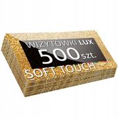WIZYTÓWKI 500 SZT DWUSTRONNE soft touch, EKSKLUZYWNE, 350G, GRUBE, PREMIUM