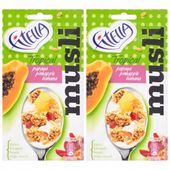 Fitella Musli tropikalne z papają ananasem bananem i nasionami chia 50 g x2