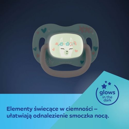 Smoczek sil. sym. 0-6m lama CANPOL BABIES na Arena.pl