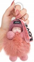 Brelok do torebki kluczy pompon lalka laleczka  N30_Różowy