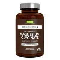 Glicynian MAGNEZU buforowany chelat 380 mg WYSOKA Wchłanialność 180 kaps.