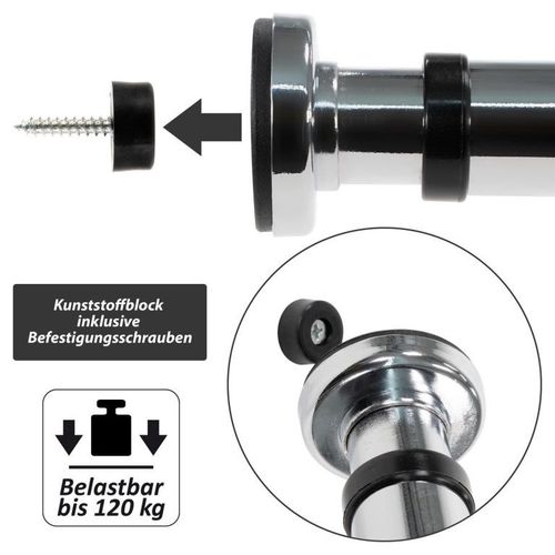 MAXXIVA Drążek do ćwiczeń, 63-100 cm, srebrna na Arena.pl