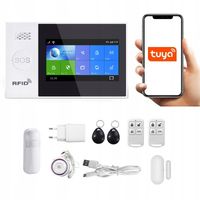 2X BEZPRZEWODOWY ALARM z LCD 4.3' GSM WiFi SMS TUYA SMART PO POLSKU