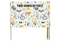 PARAWAN PLAŻOWY Zwierzątka z indywidualnym napisem 4 PANELE 83.4