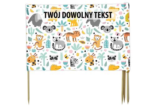 PARAWAN PLAŻOWY Zwierzątka z indywidualnym napisem 4 PANELE 83.4 na Arena.pl