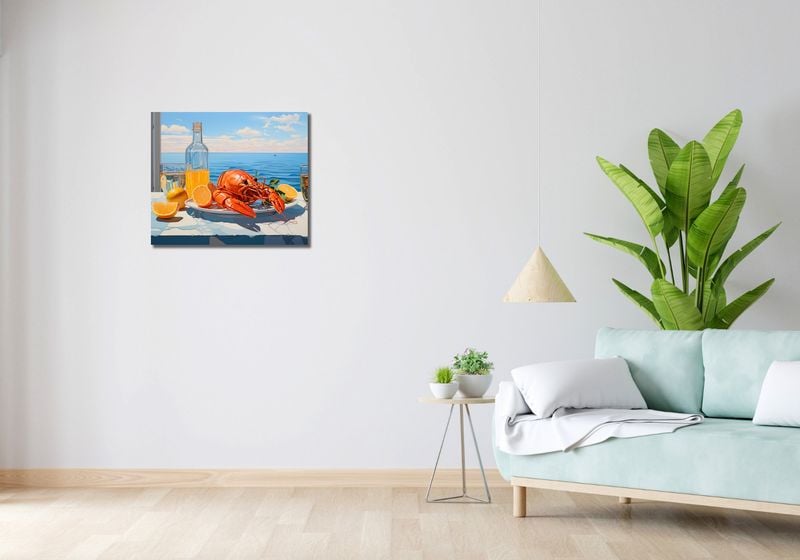 Obraz 60x50cm Homary Nie Do Pary zdjęcie 2