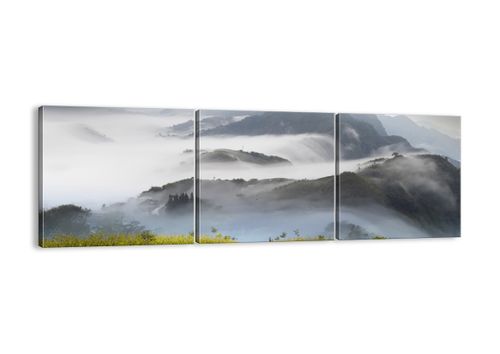 Obraz Na Płótnie - Góry Droga Mgła - 90X30 Cm - Ca90X30-2478 na Arena.pl