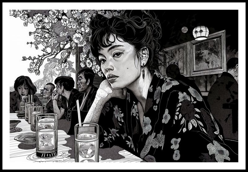Plakat 91,5x61cm Czarne Kimono zdjęcie 3