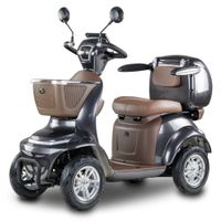 Skuter elektryczny dla seniora BILI BIKE SHINO G6-4 +alarm i kuferek szary