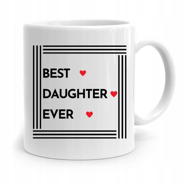 Kubek Prezent Dla Córki Best Daughter Ever! Z Nadrukiem Ze Zdjęciem zdjęcie 1