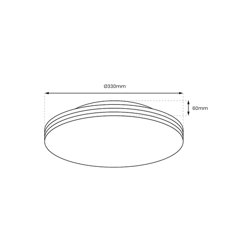 Plafon BEVER 16W LED IP44 Ø330 mm na Arena.pl