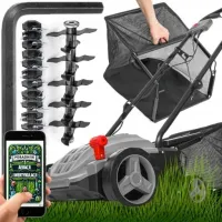 AERATOR WERTYKULATOR ELEKTRYCZNY LEHMANN TRAWY REGULACJA Z KOSZEM
