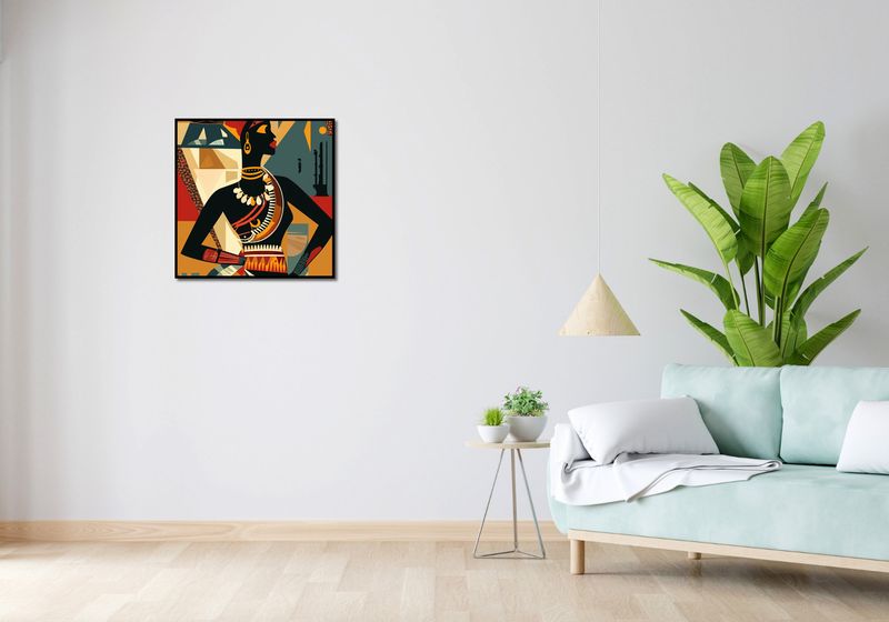 Plakat 60x60cm Afrykańska Mozaika zdjęcie 4