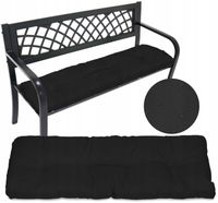 Poduszka na palety ławkę ogrodową,huśtawkę wodoodporna 120x38 czarne