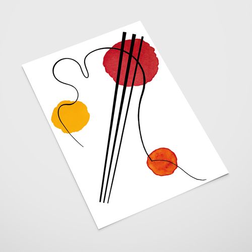 Plakat kandinsky sushi kompozycja 30x40 cm na Arena.pl