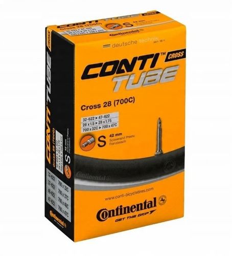 Dętka rowerowa Continental Cross 28x1.5-1.75 32/47-622 FV 42mm na Arena.pl