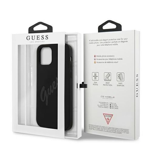 Guess GUHCP12SLSVSBK iPhone 12 mini 5,4" czarny/black hardcase Script na Arena.pl