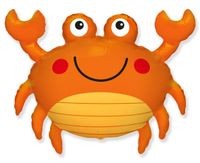 Balon foliowy uroczy krab, 93x70 cm (luz)