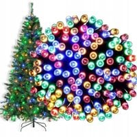 LAMPKI CHOINKOWE KOLOROWE 500 LED MUTLIKOLOR ŚWIATEŁKA ZEWNĘTRZNE
