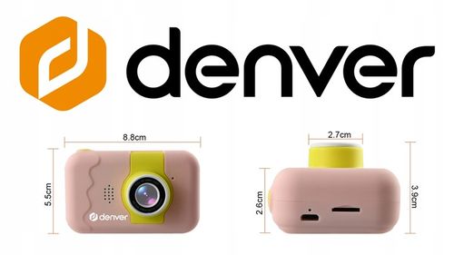 Aparat cyfrowy dla dzieci Denver KCA-1350 z selfie różowy na Arena.pl